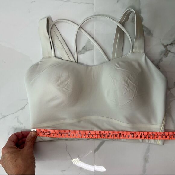Lululemon Natural Ivory Like A Cloud Longline Light Support Bra - Picture 6 of 8